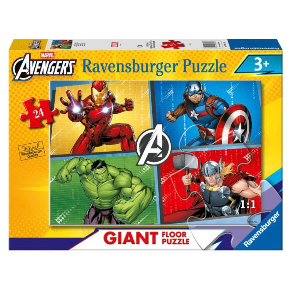 PUZZLE 24PC GIANT FLOOR AVENGERS