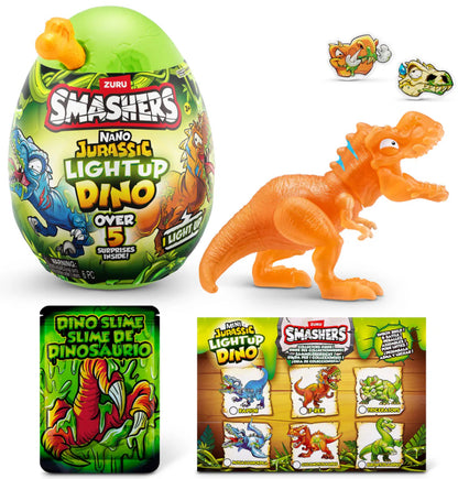 ZURU SMASHERS JURASSIC LIGHT UP NANO EGG