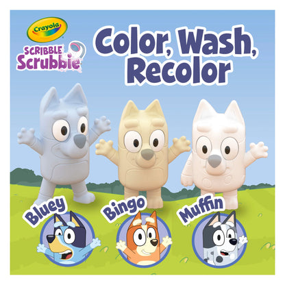 CRAYOLA SCRIBBLE SCRUBBIE BLUEY 3PK