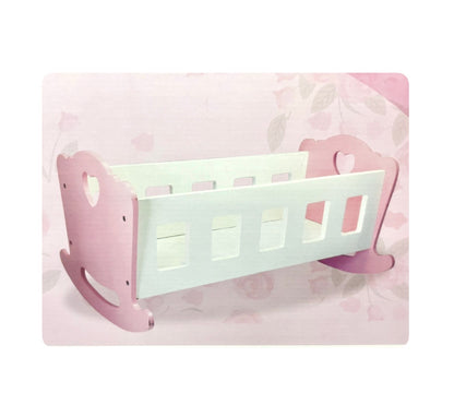 SALLY FAY WOODEN DOLLS CRADLE