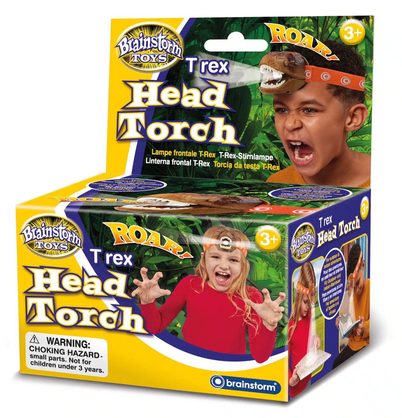 BRAINSTORM T-REX HEAD TORCH