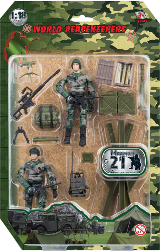 WORLD PEACE 1:18 2PK FIGURE & ACC