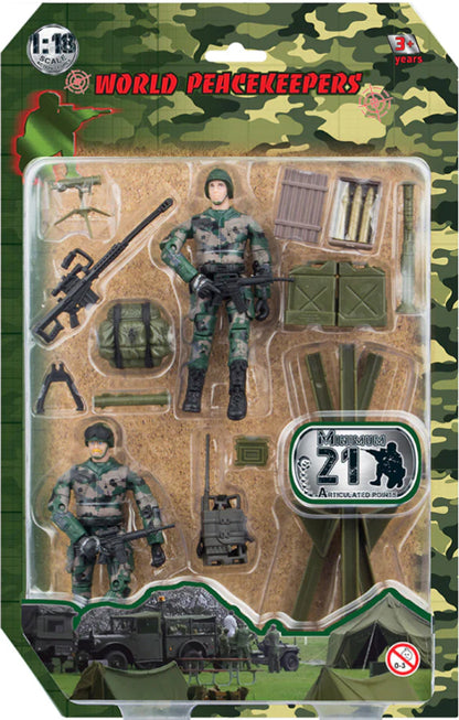 WORLD PEACE 1:18 2PK FIGURE & ACC