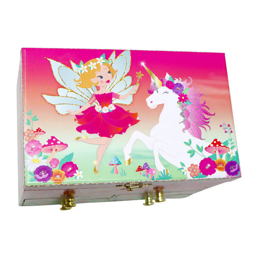 P/POP UNICORN & PIXIE JEWELLERY BOX MED