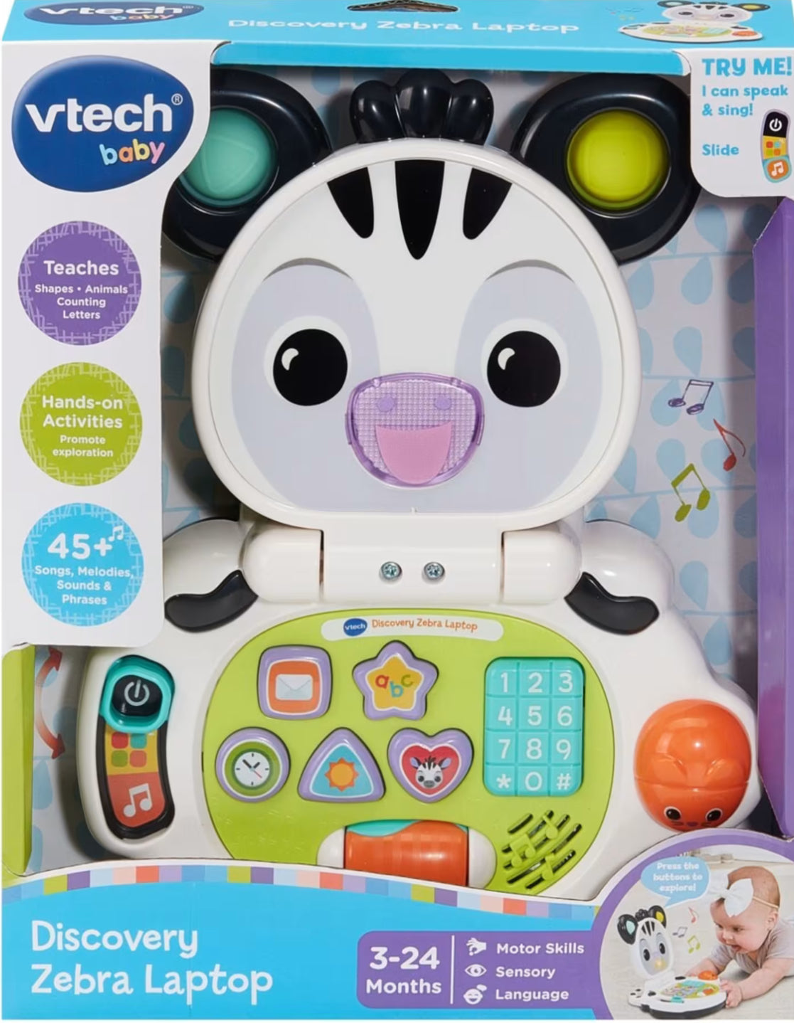 VTECH DISCOVERY ZEBRA LAPTOP