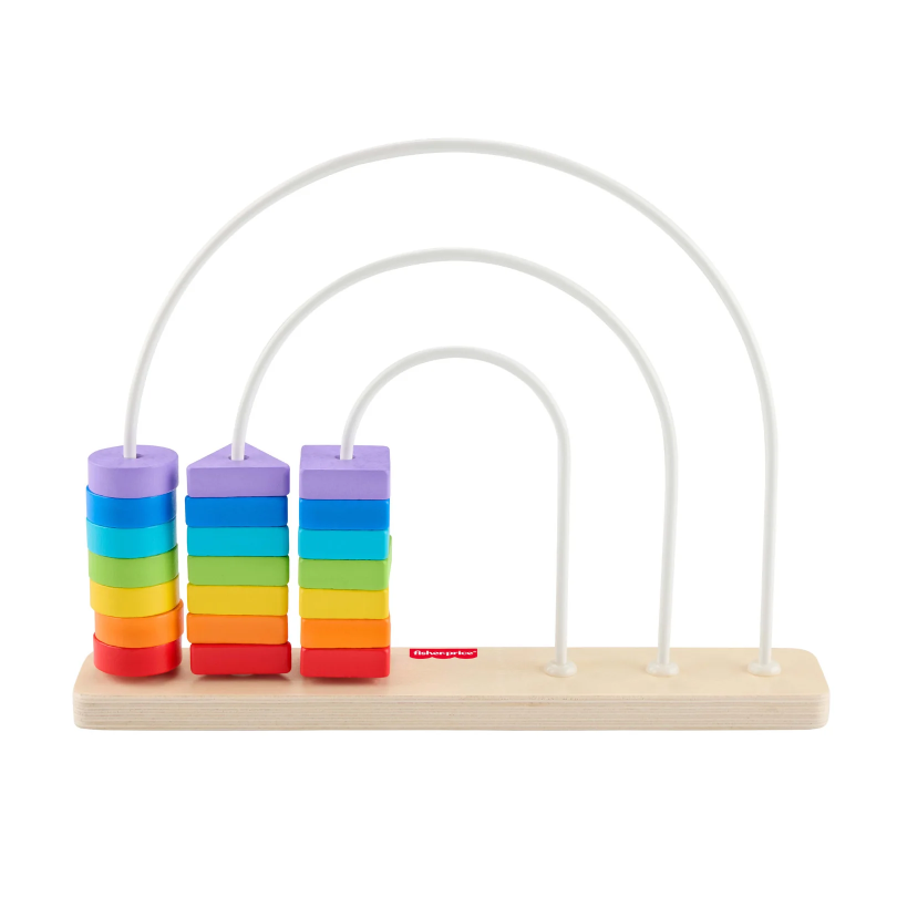 F/P WOODEN RAINBOW BEAD BAR