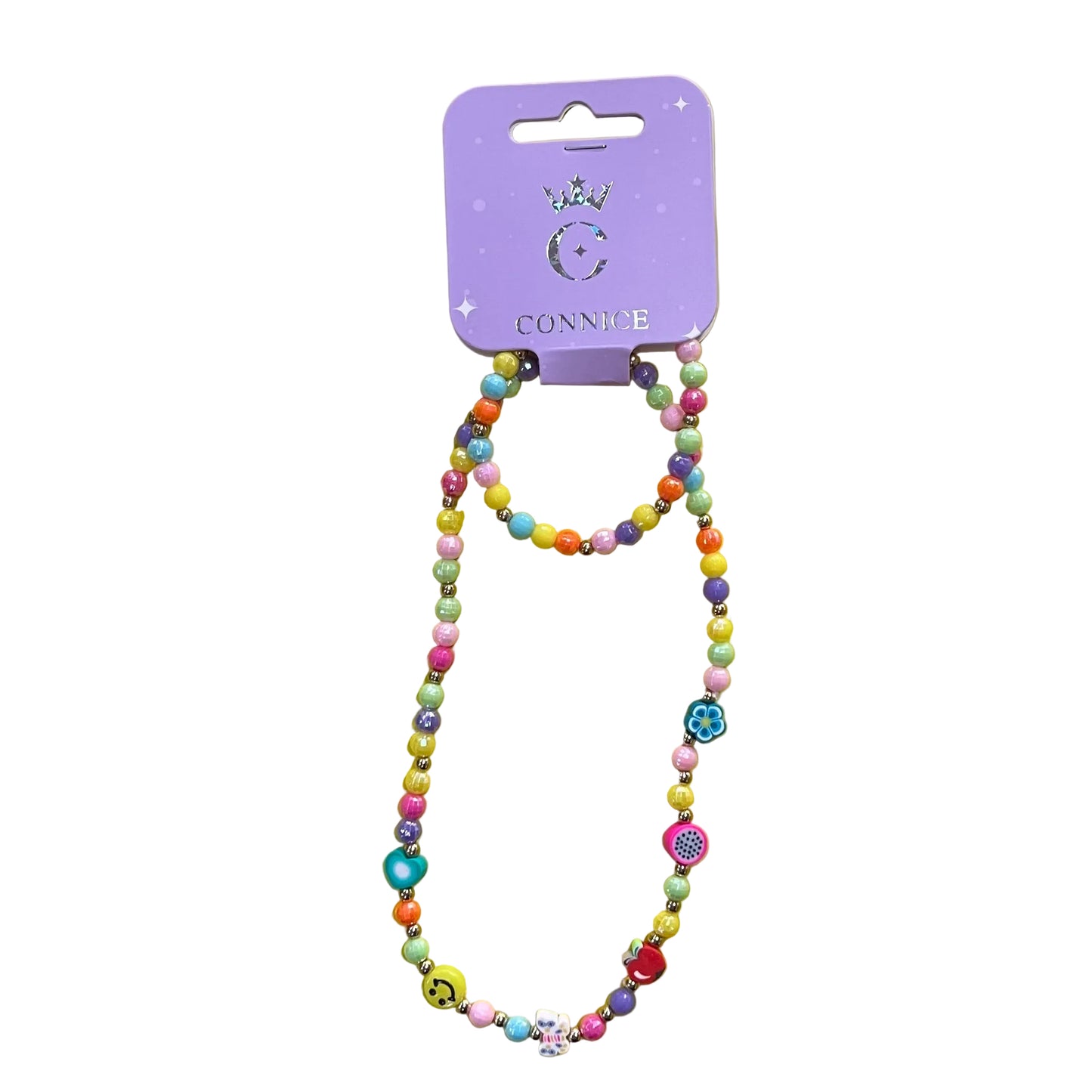 C/NICE HC00240 RAINBOW BEAD JEWEL SET