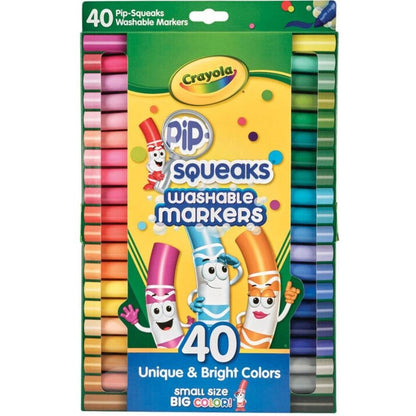 CRAYOLA MARKER PIP SQUEAKS 40CT