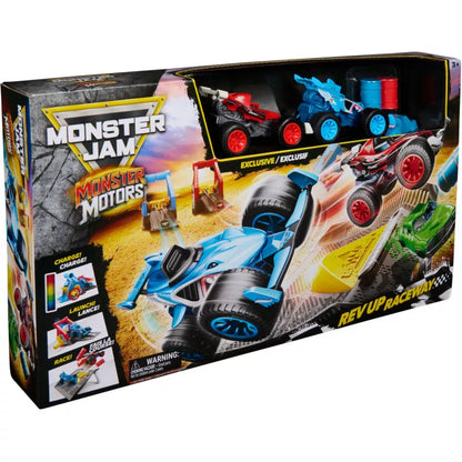 MONSTER JAM 1:64 MONSTER REV-UP RACEWAY