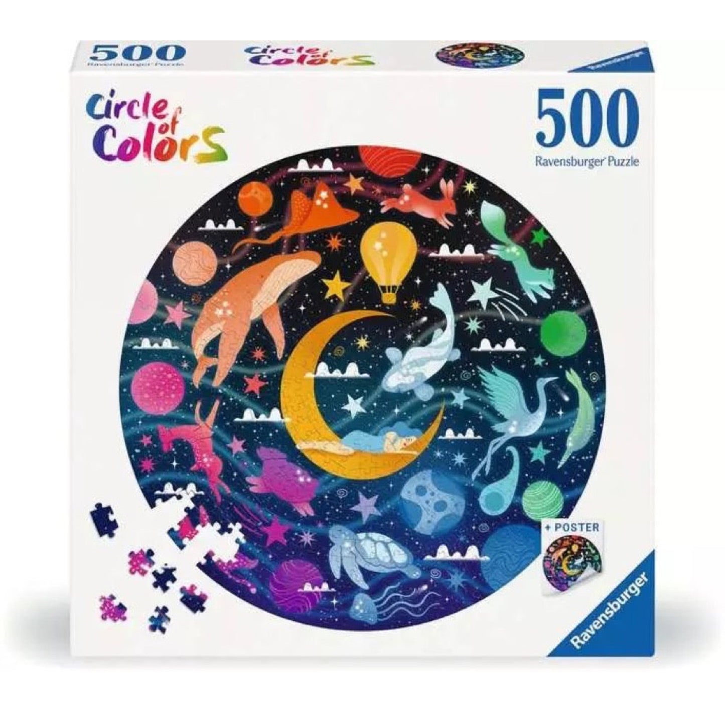 PUZZLE 500PC CIRCLE OF COLOR DREAMS