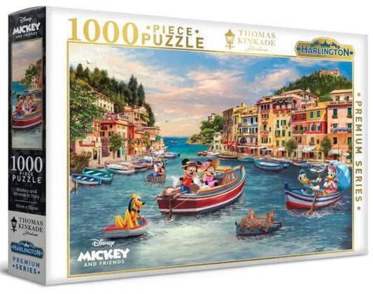 PUZZLE 1000PC MICKEY & MINNIE IN ITALY