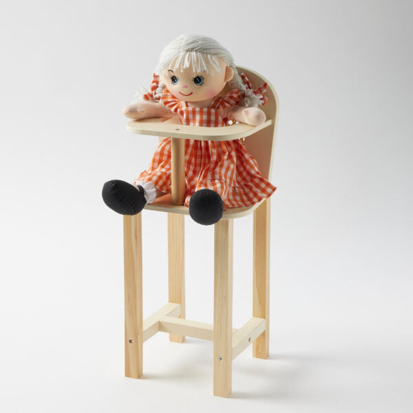 PILBEAM WOODEN HIGH CHAIR DOLLS
