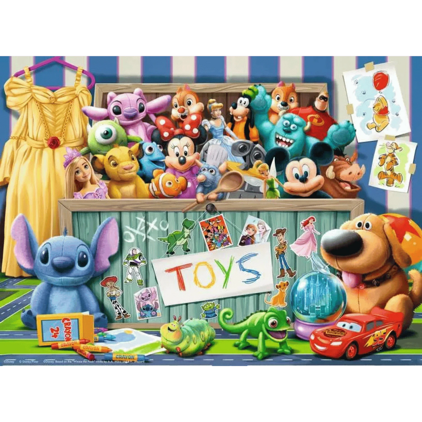 PUZZLE 100PC DISNEY TOYBOX COLLECTION