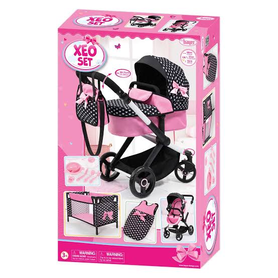 Bayer Doll Pram Xeo Mega Set