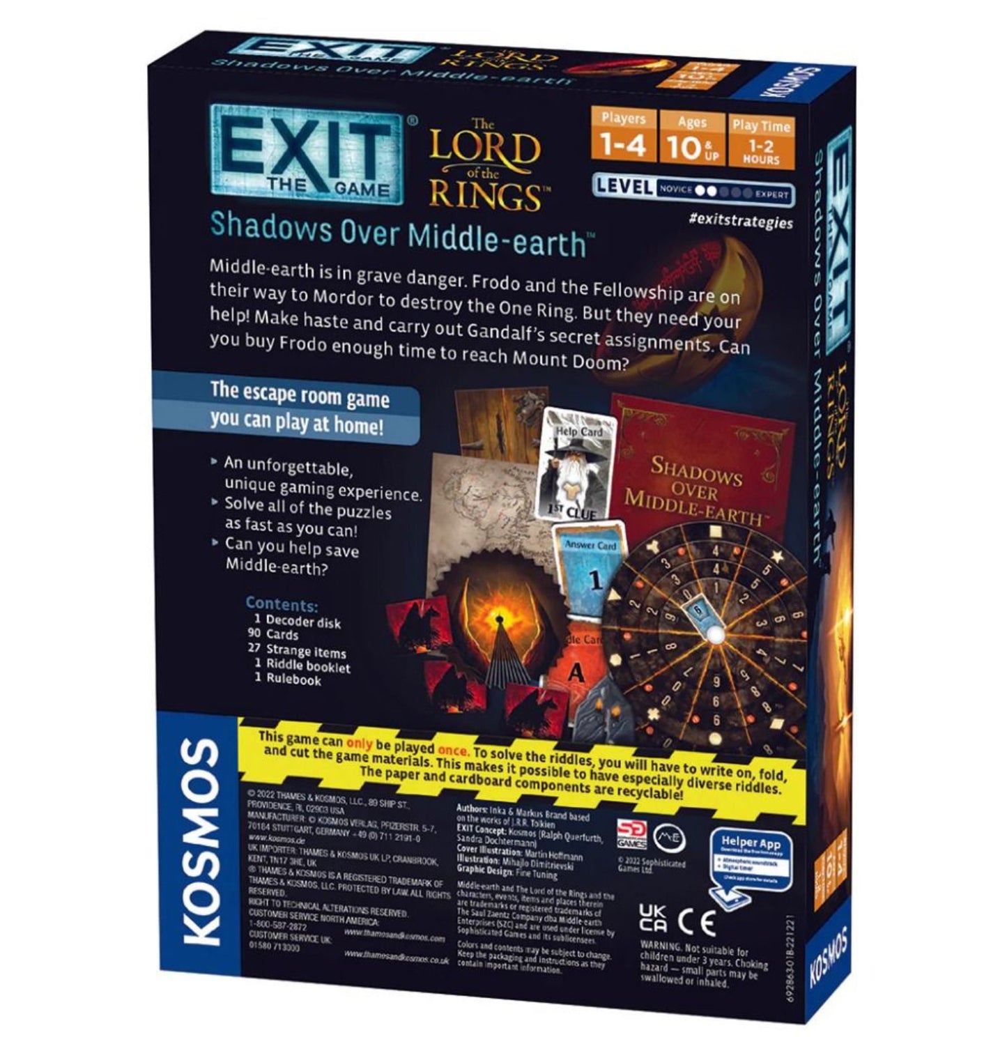 GAME EXIT THE LORD OF THE RINGS