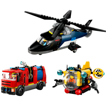 LEGO 60462 CITY HELICOPTER, FIRE & SUB