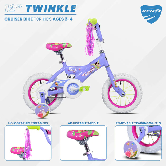 BIKE KENT 12" TWINKLE PURP