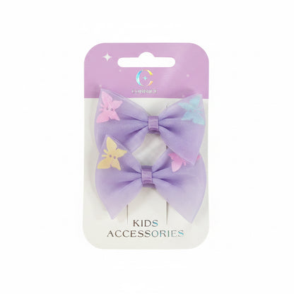 C/NICE HC13530 2PC BOW HAIR CLIPS