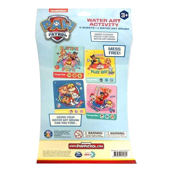 WATER ART SHEETS PAW PATROL