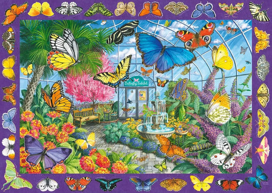 PUZZLE 500PC LARGE THE BUTTERFLY PLACE