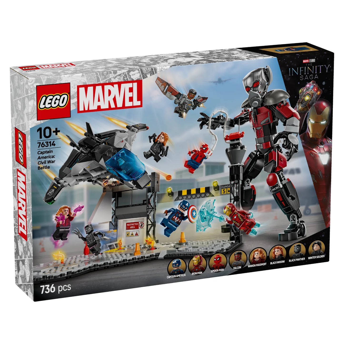 Lego 76314 Marvel Capt America Civil War