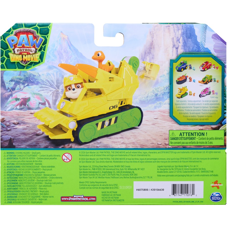 PAW PATROL DINO MOVIE THEMED VEH RUBBLE