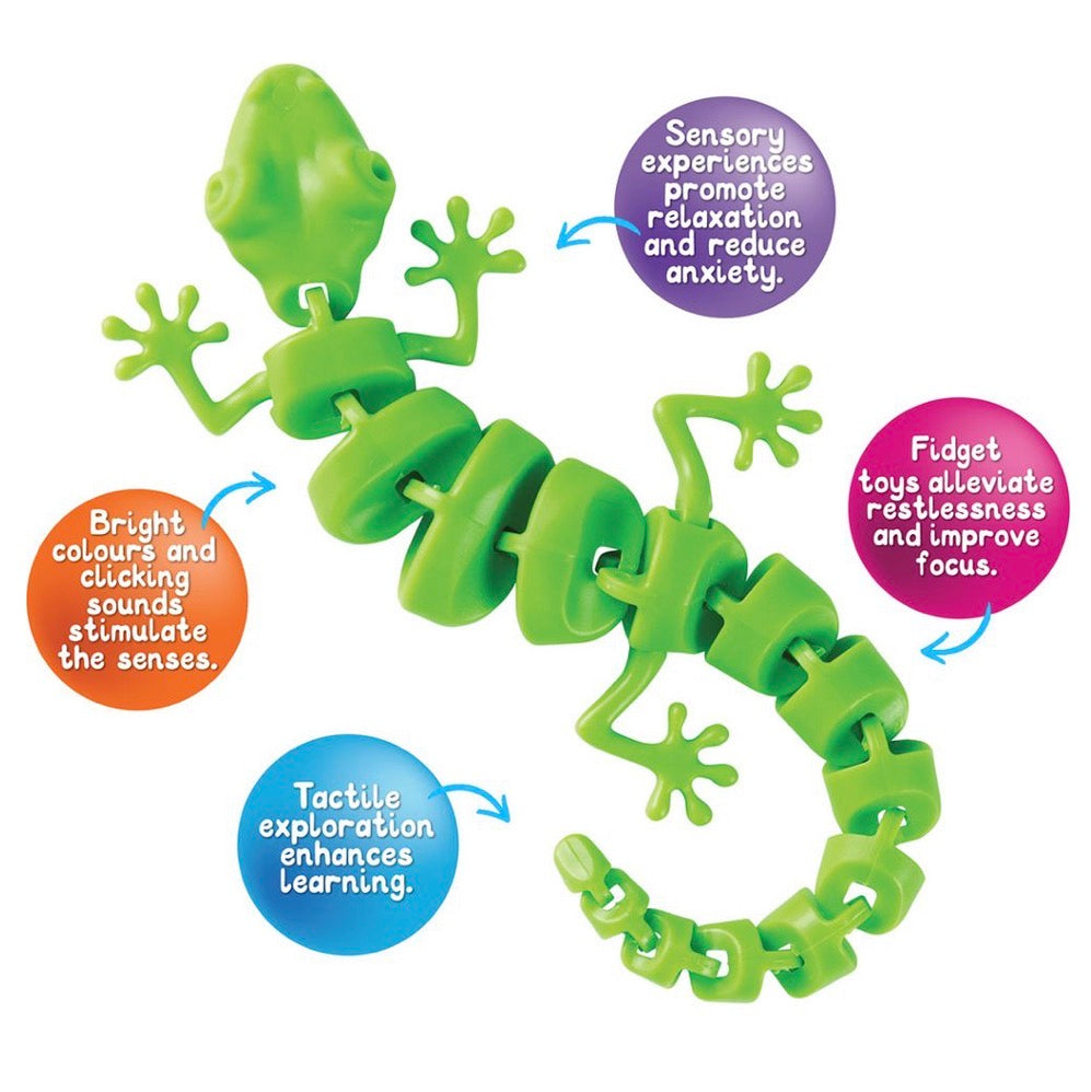 SENSORY WRIGGLY GECKO GREEN