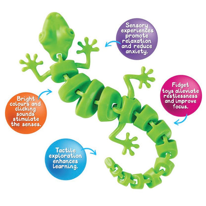 SENSORY WRIGGLY GECKO GREEN