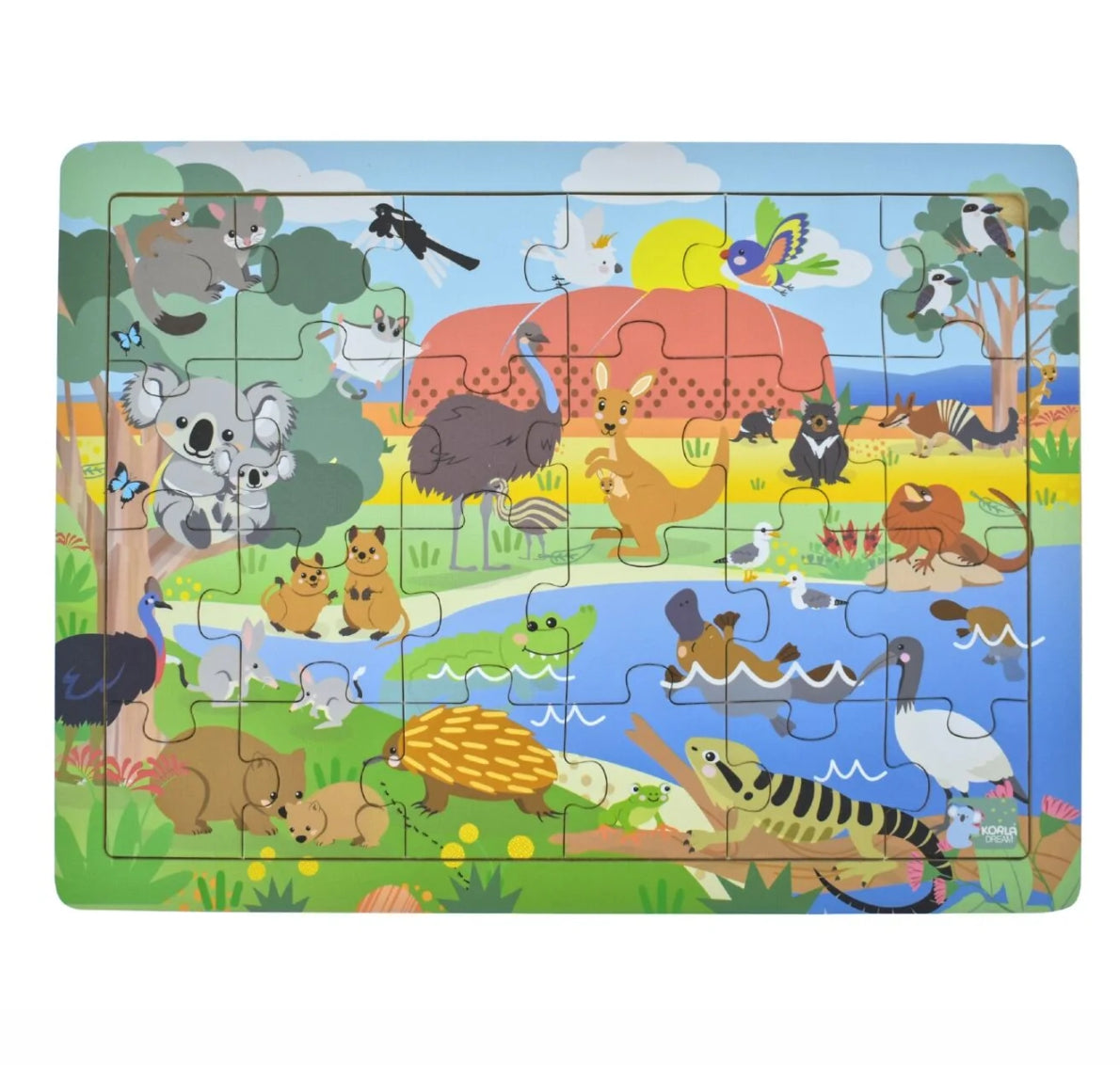PUZZLE 24PC AUSSIE ANIMALS AND NAMES