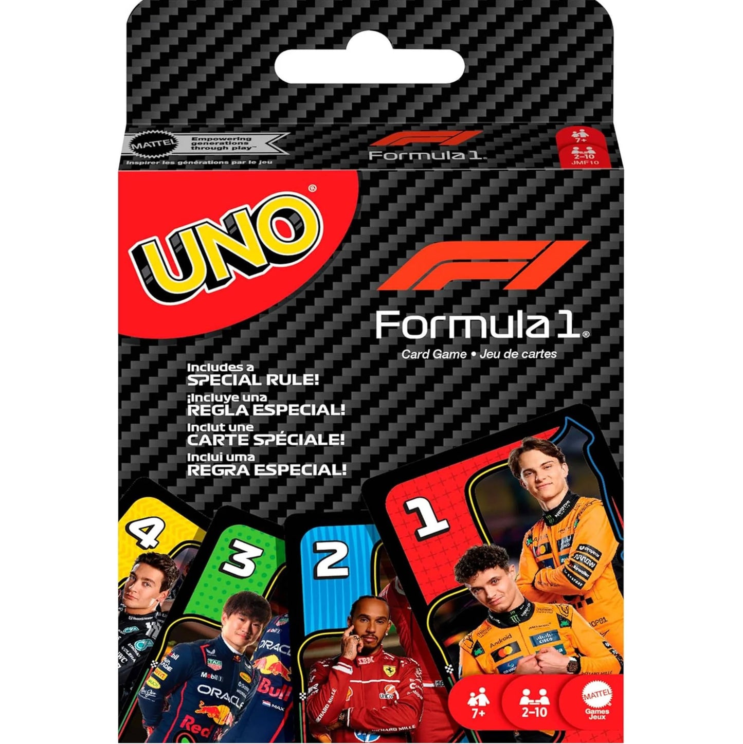 GAME UNO FORMULA 1 CARD GAME