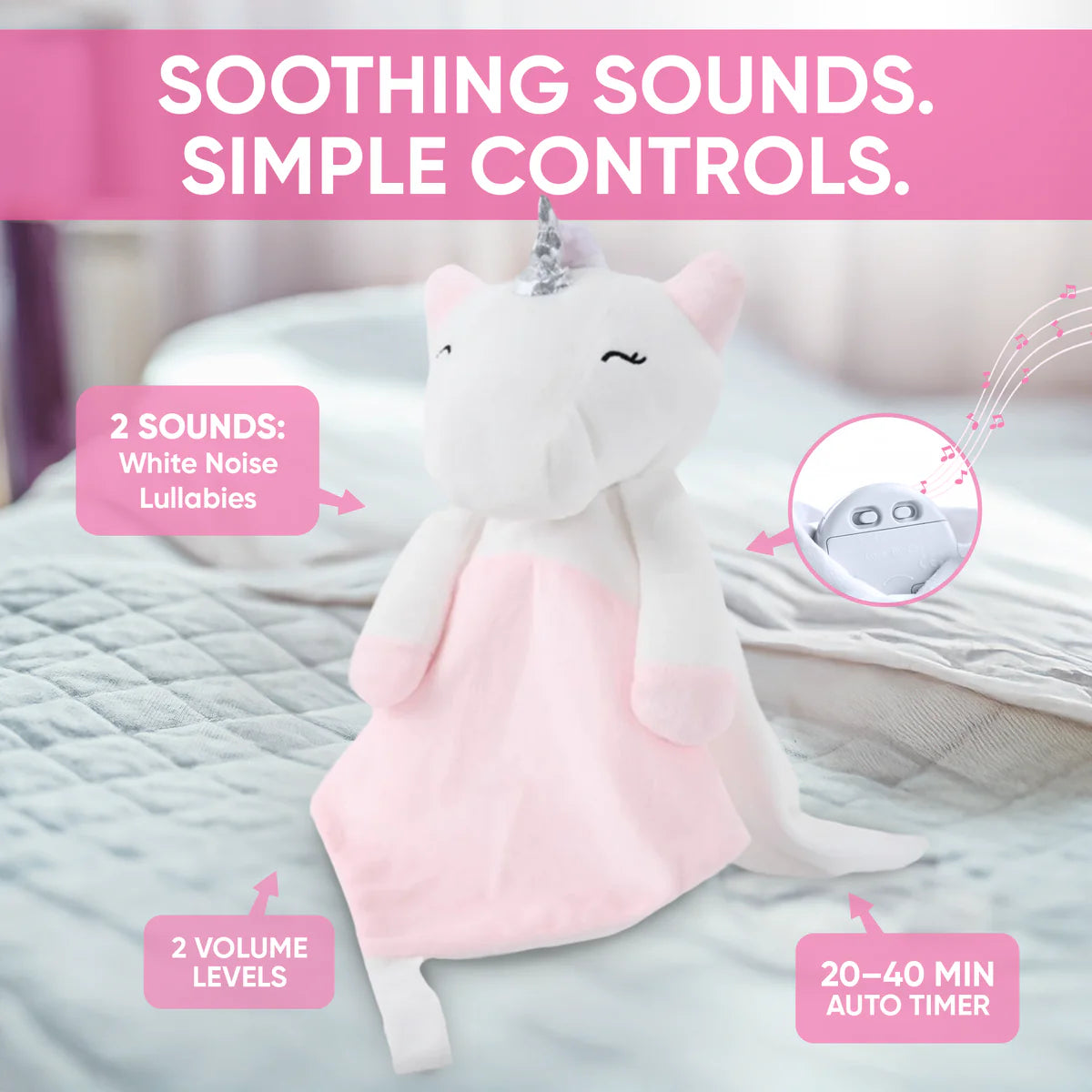 LOVE BY EMI WHITE NOISE COMFORT UNICORN