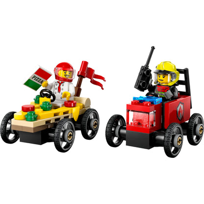 LEGO 60458 CITY PIZZA VS FIRE TRUCK