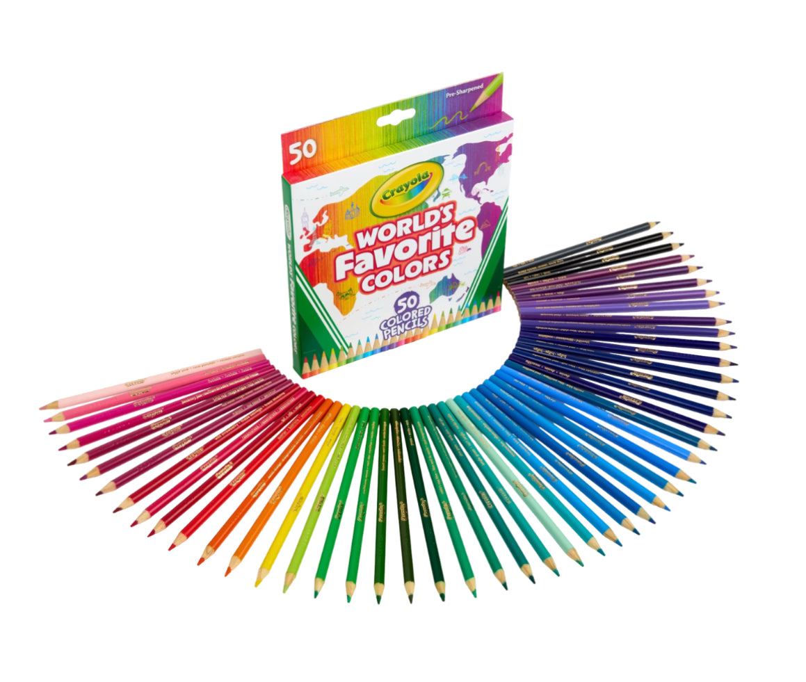 CRAYOLA PENCILS WORLD FAVS 12PK