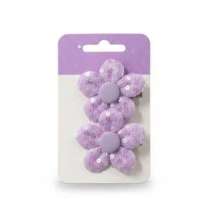 C/NICE HC00059 2PC FLOWER HAIR CLIPS