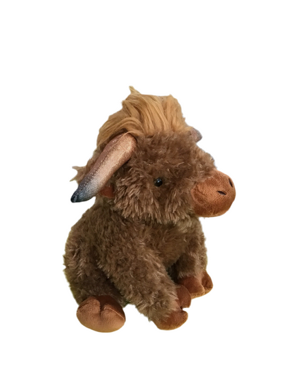 PLUSH SNUGGLE BUDDIES HIGHLAND COW 23CM