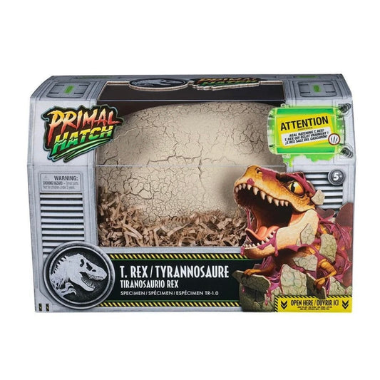 JURASSIC PRIMAL HATCH DINO T REX