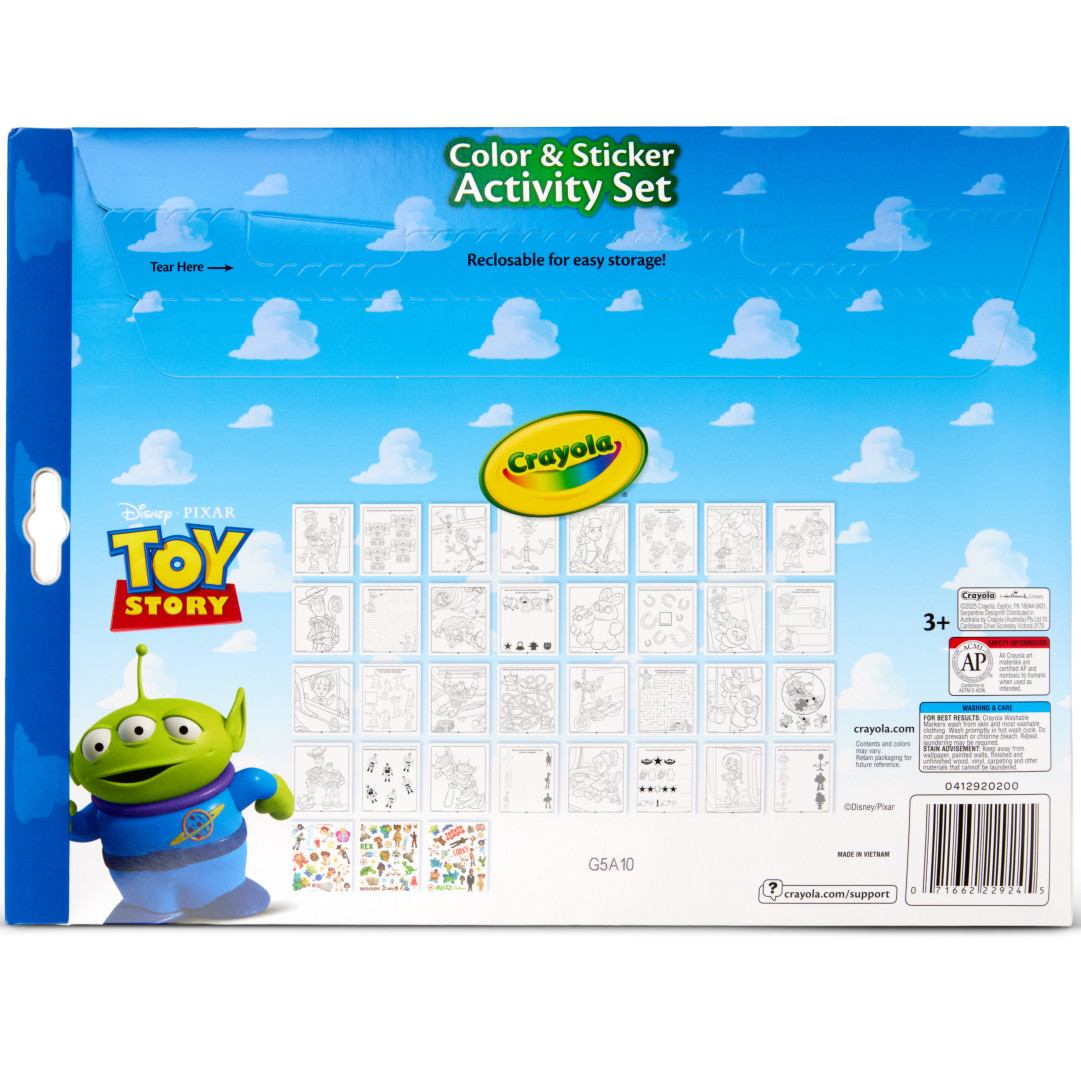 CRAYOLA CLR/STKR ACT SET TOY STORY 5