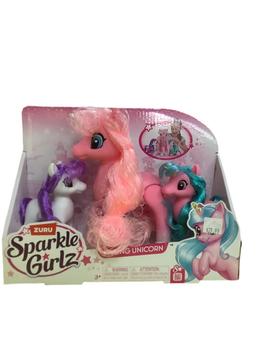 SPARKLE GIRLZ UNICORNS 3 PACK