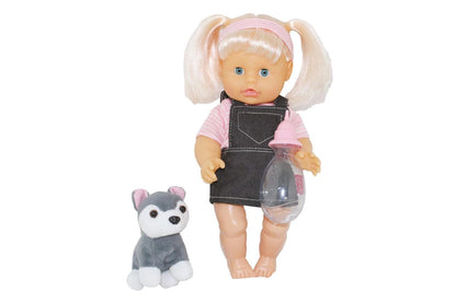 BAMBOLINA DOLL NENA WITH DOG 36CM