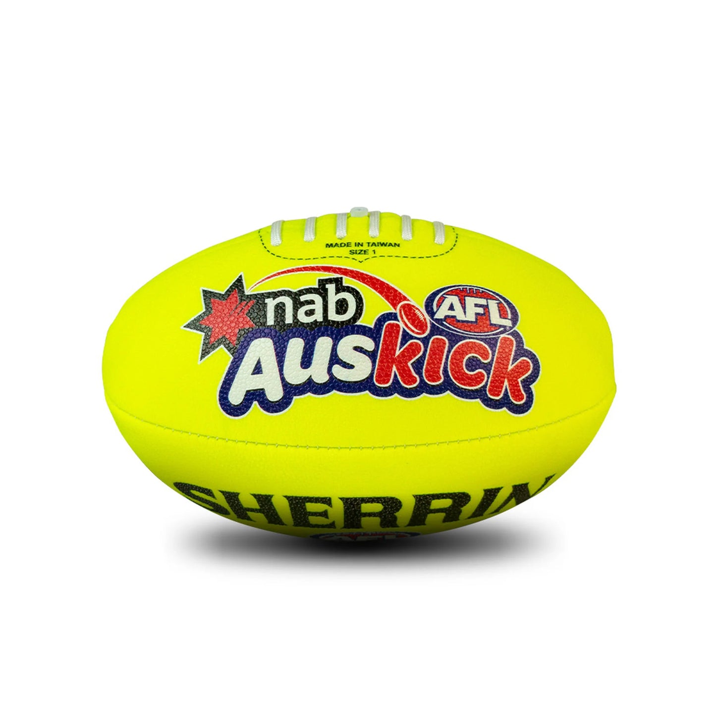 SHERRIN AFL AUSKICK FOOTY SOFT GRIP SZ 1