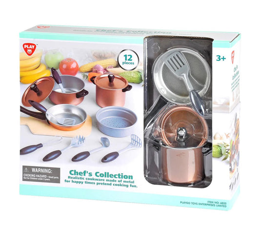 PLAYGO CHEFS COLLECTION METAL COOKWARE