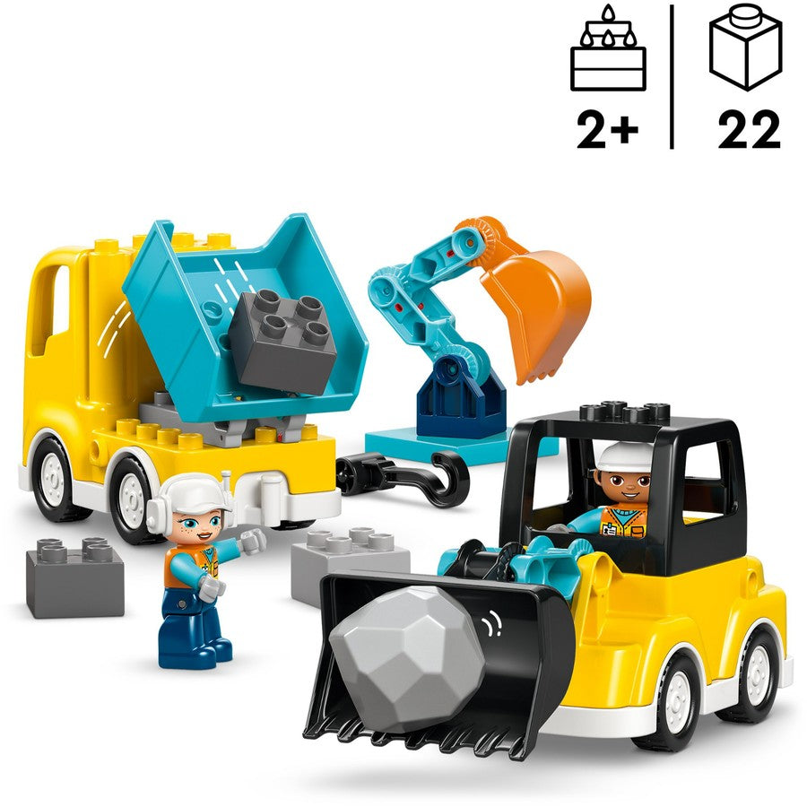 LEGO 10475 DUPLO 3 IN 1 CONSTRUCTION VEH