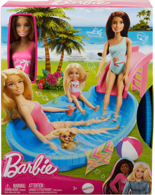 BARBIE DOLL AND POOL SET