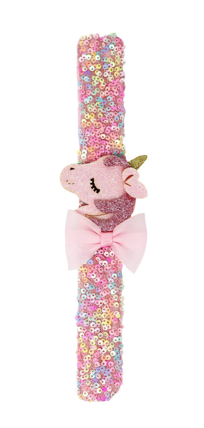 P/POP SLG003 UNICORN SEQUIN SLAP BAND