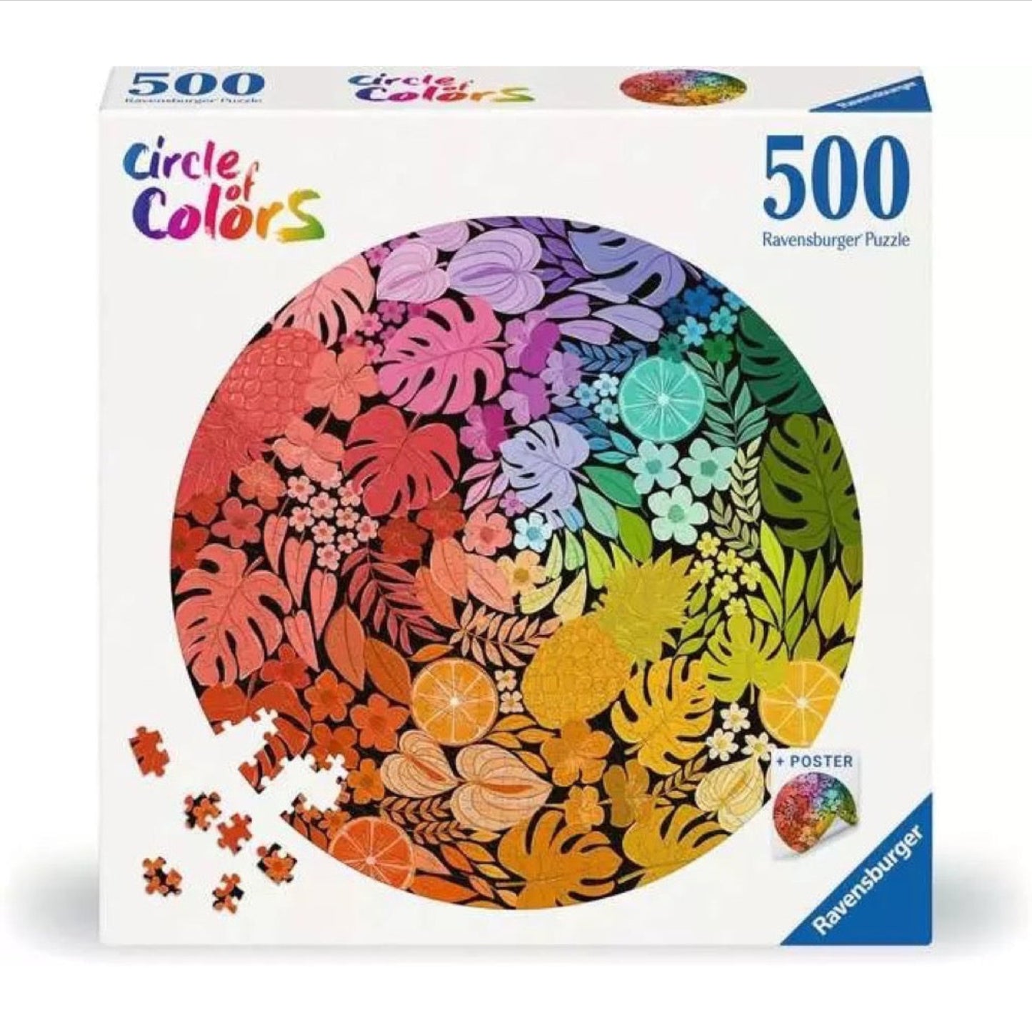 PUZZLE 500PC CIRCLE OF COLOR TROPICAL