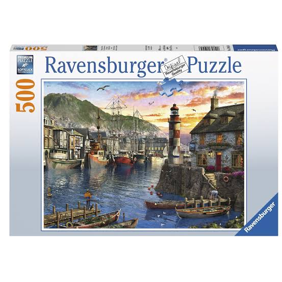 PUZZLE 500PC SUNRISE AT THE PORT NEW