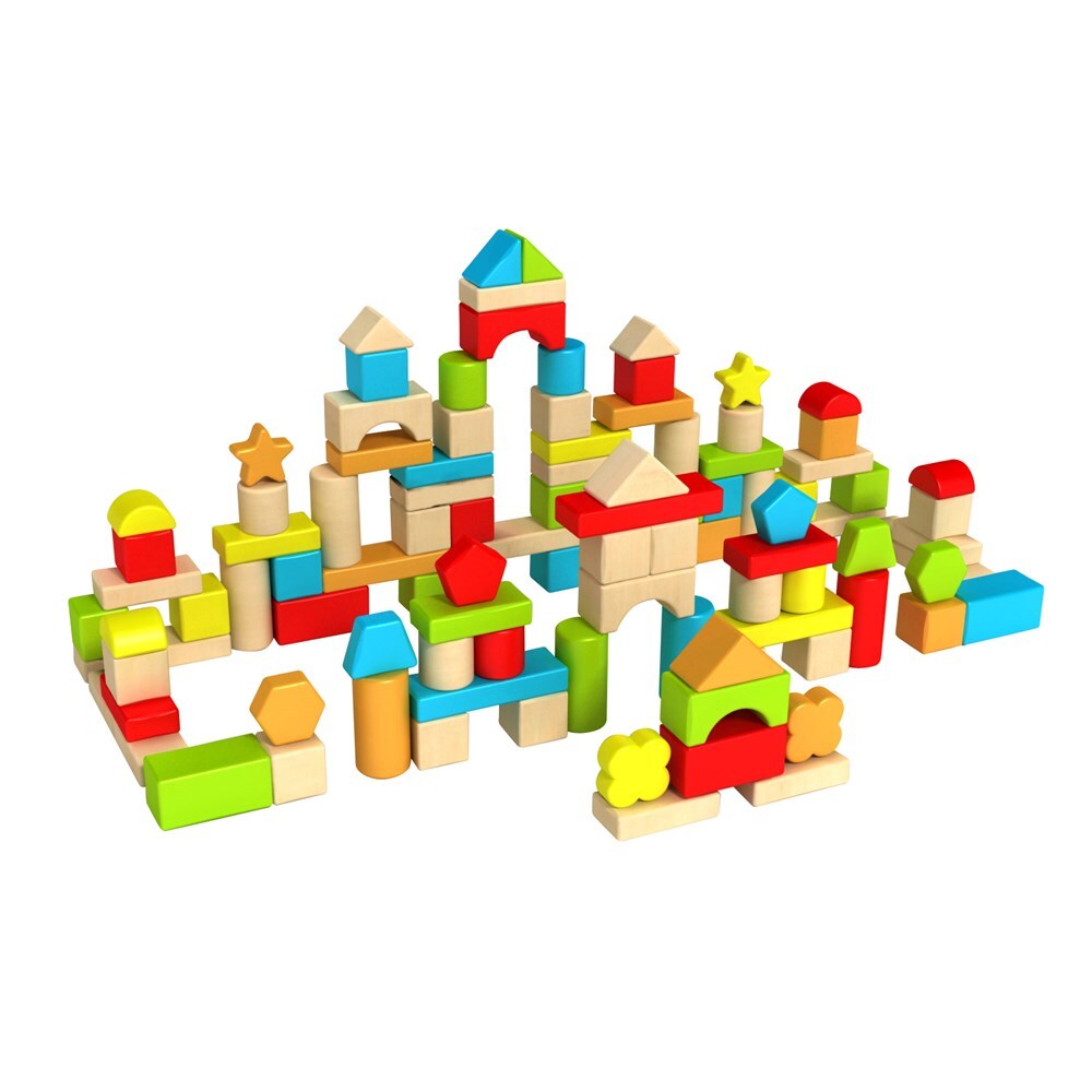 TIMBERBLOCKS 100PC WOODEN BLOCK SET