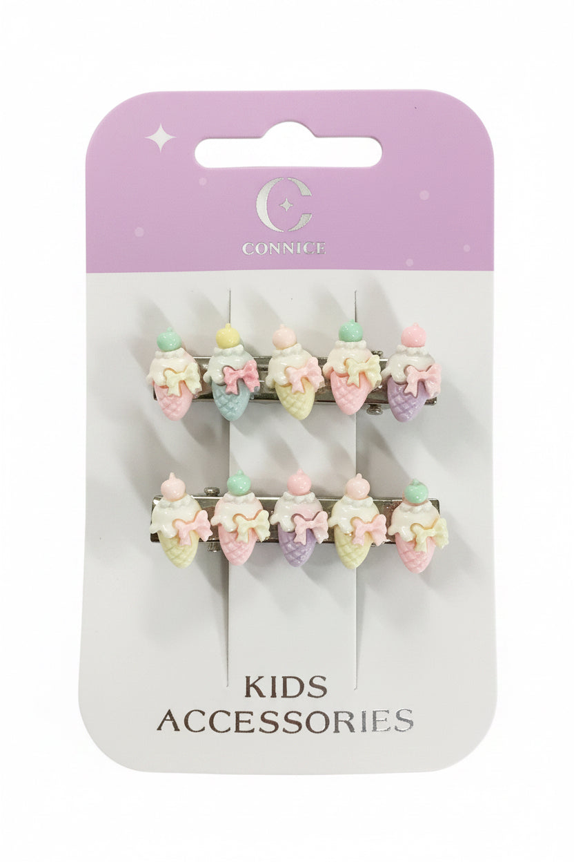 C/NICE HC11581 ICE CREAM HAIR CLIPS