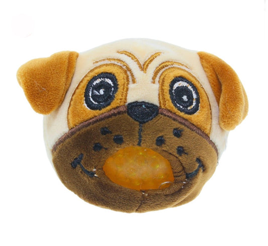 SQUEEGIES WATER BEAD PLUSH PUG DOG