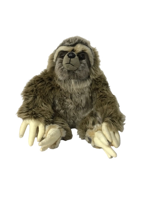 PLUSH LIVING NATURE SLOTH 27CM